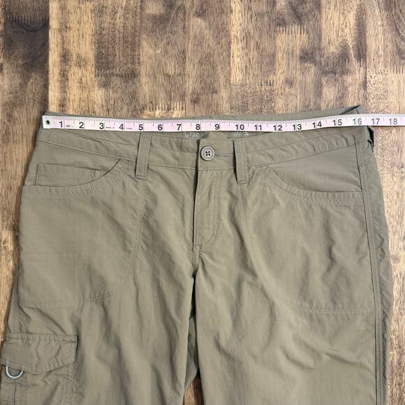 Mountain Hardwear Hiking Pants 100% Nylon Mid-Rise Cargo Pocket Khaki Women’s 10 - Picture 4 of 12